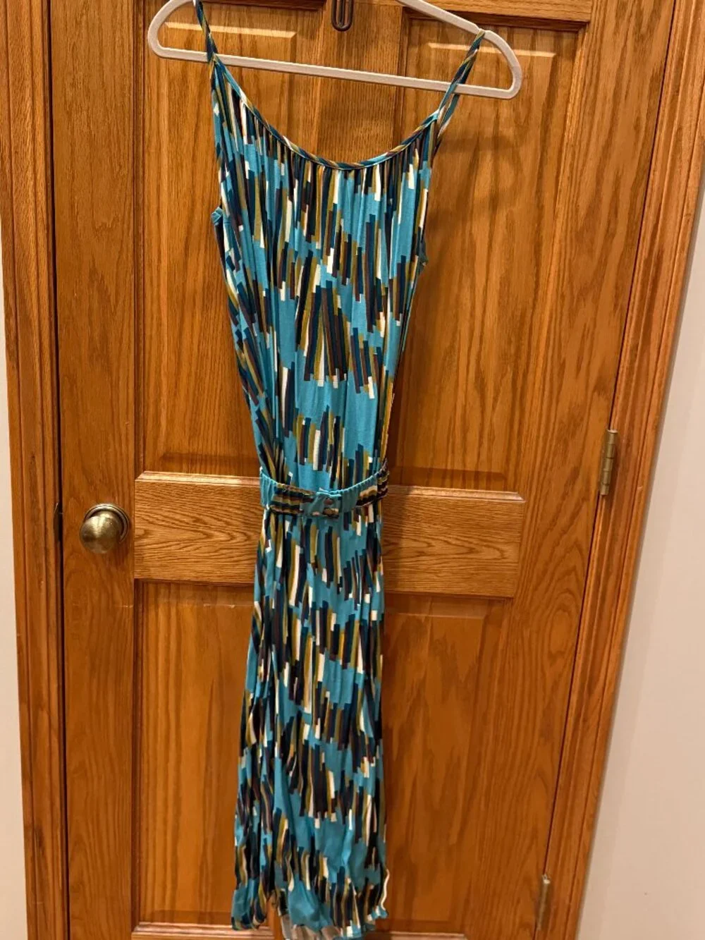 Corey Lynn Calter Carreaux Midi Dress Style No. 4130024090055 Color: BLUE MOTIF - Picture 5 of 8
